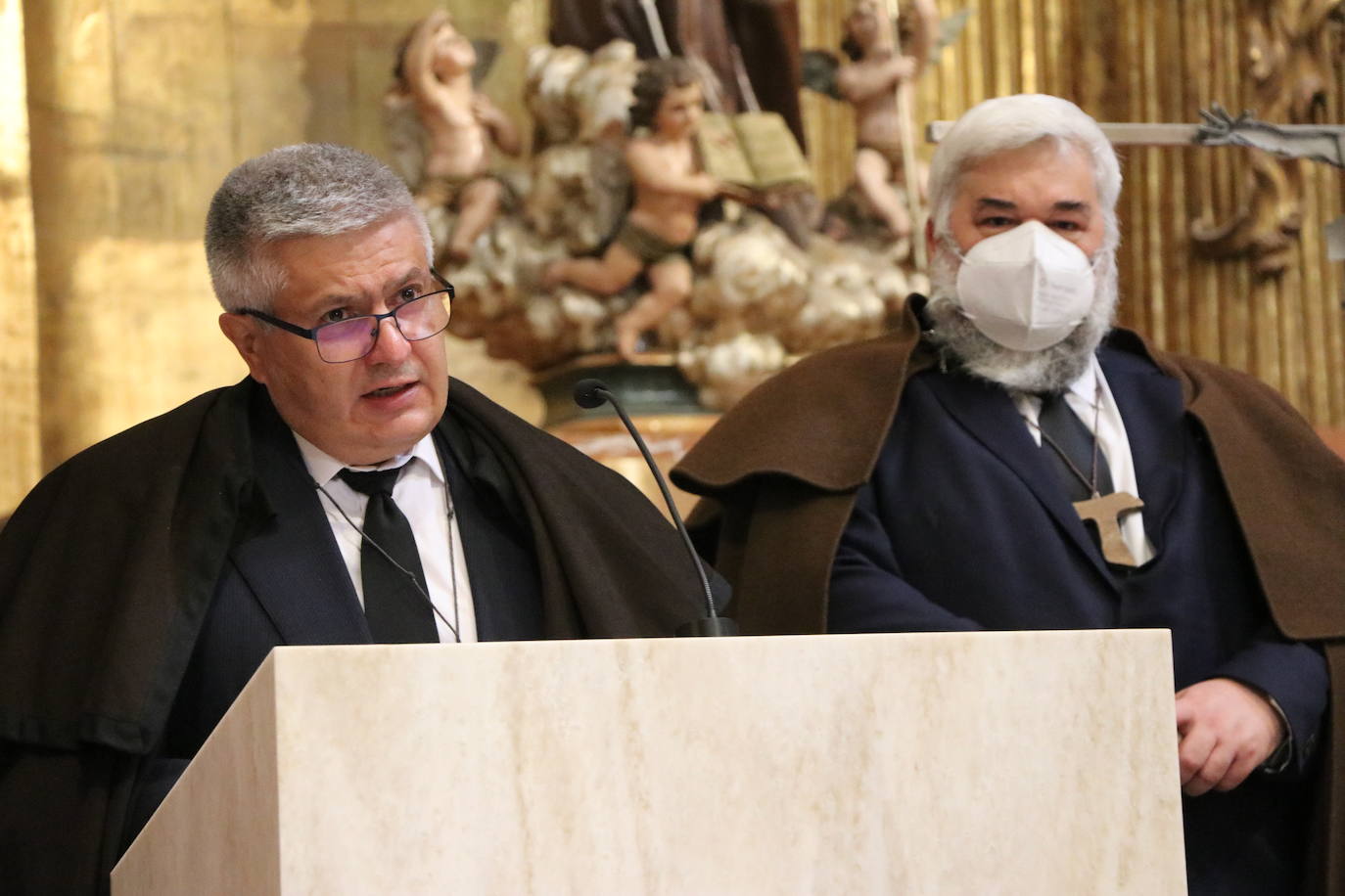 La iglesia acoge uno de los actos más tradicionales de la Semana Santa de León.