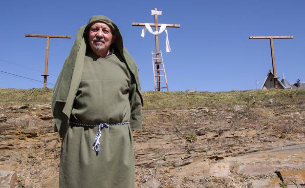 Félix Miguélez, miembro de la Asociación Amigos del Vía Crucis de Jiménez de Jamuz