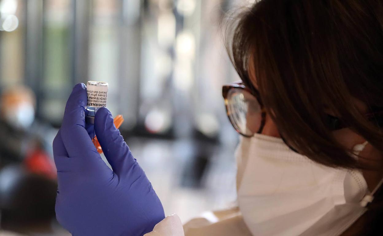 Vacunación en la ciudad de León.