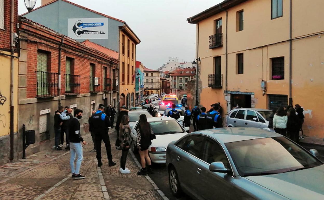 Agresión con arma blanca de este viernes en la calle Caño Badillo.