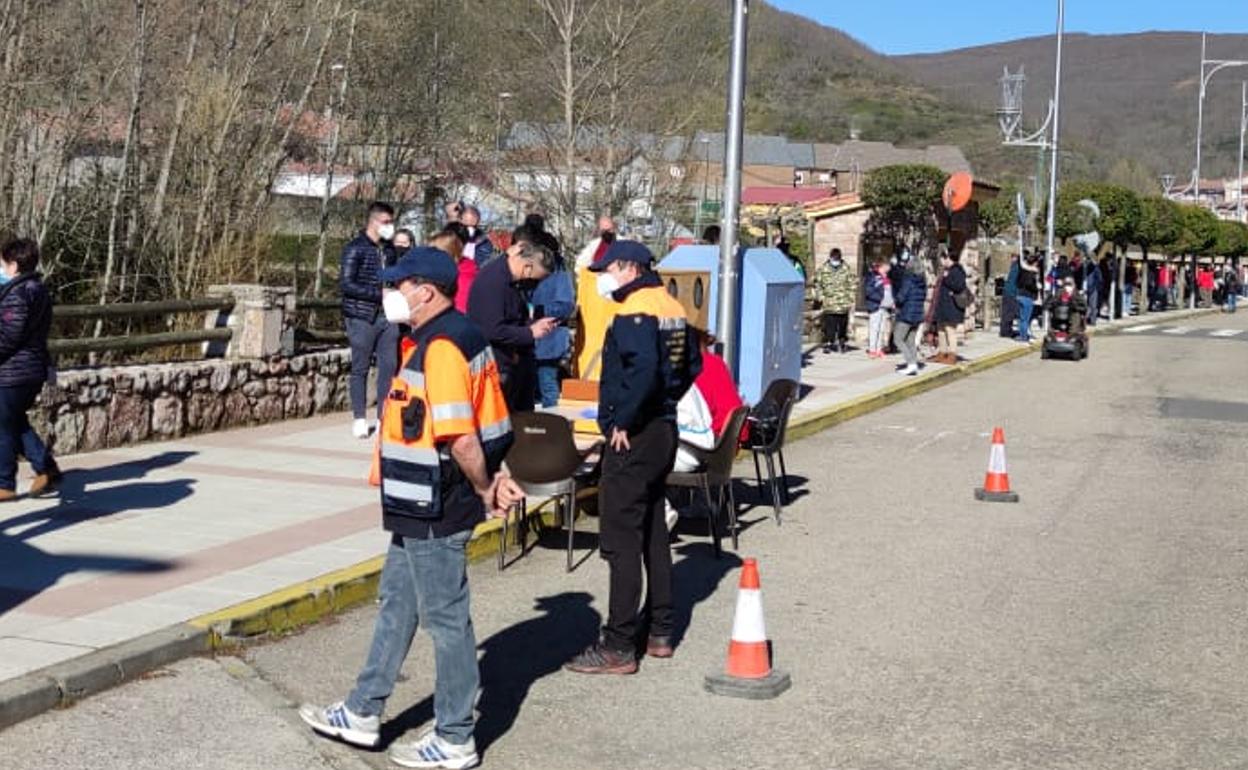 Colas del cribado realizado en La Pola de Gordón