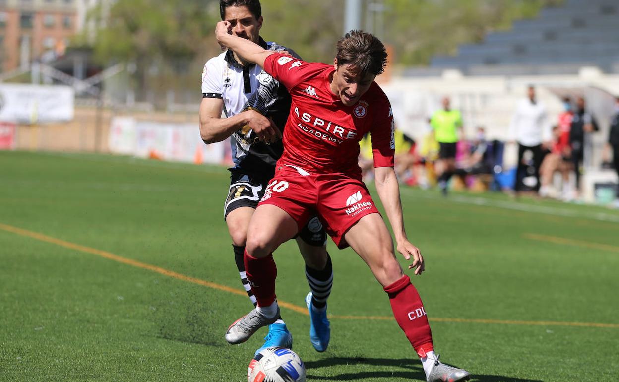 Luque, en el partido ante Unionistas.