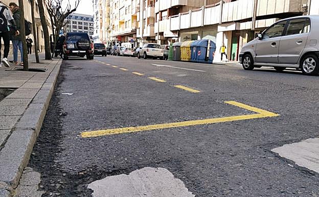 Zona donde se ampliará el aparcamiento en la ciudad de León.