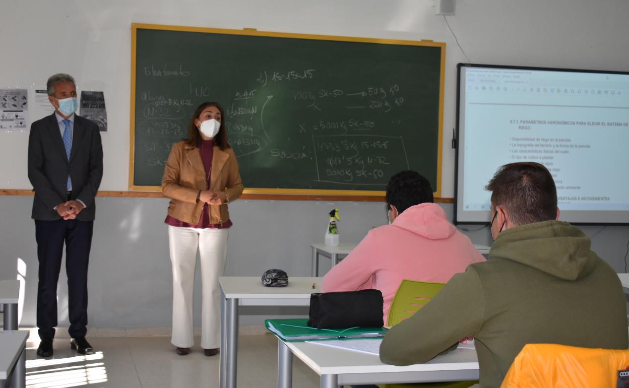 María González, directora general de Desarrollo Rural, en La Colilla. 