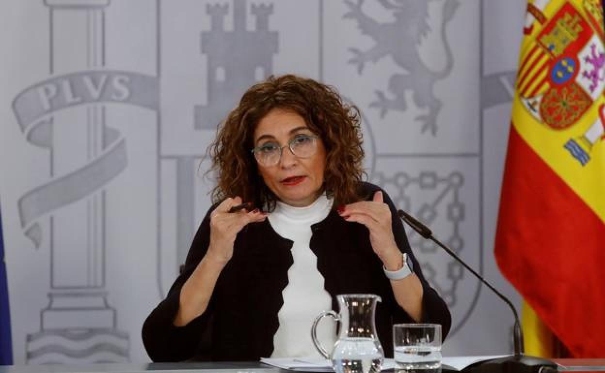 María Jesús Montero, ministra y portavoz del Gobierno de España.