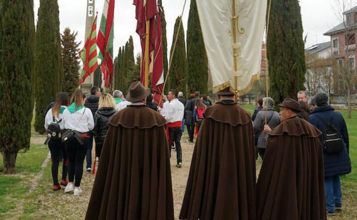 Acto que se celebra en La Virgen del Camino.