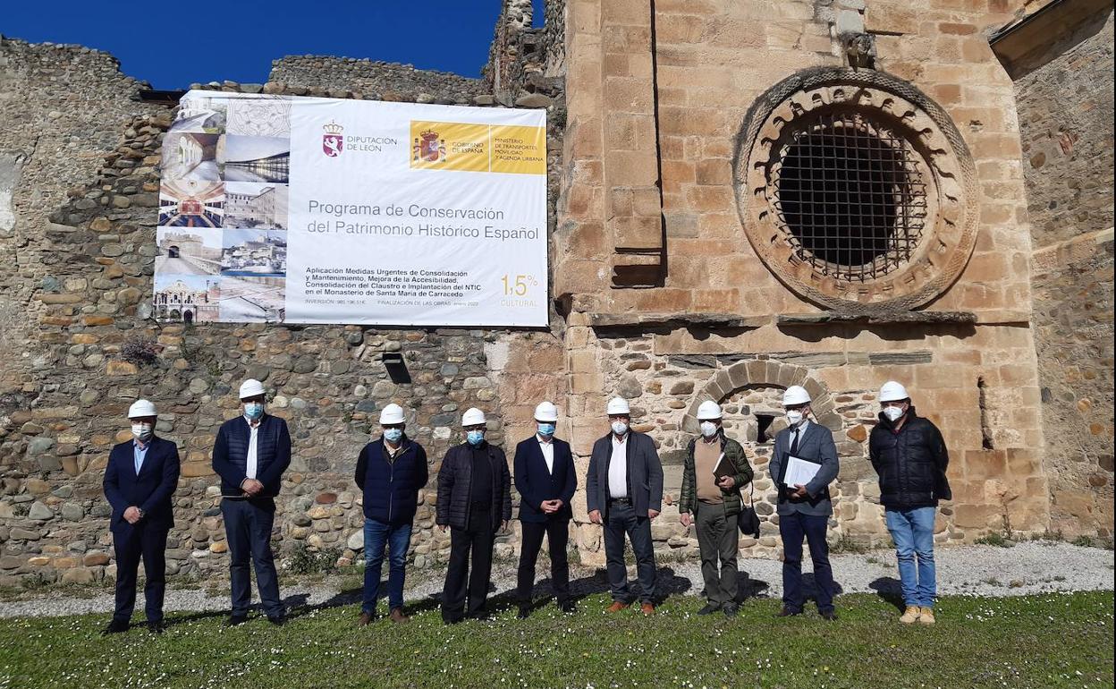 Inicio de las obras en el Monasterio de Carracedo.