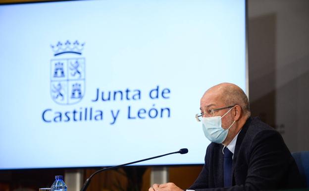 Galería. El vicepresidente, portavoz y consejero de Transparencia, Ordenación del Territorio y Acción Exterior, Francisco Igea, y el consejero de la Presidencia, Ángel Ibáñez, comparecen en rueda de prensa telemática posterior al Consejo de Gobierno.