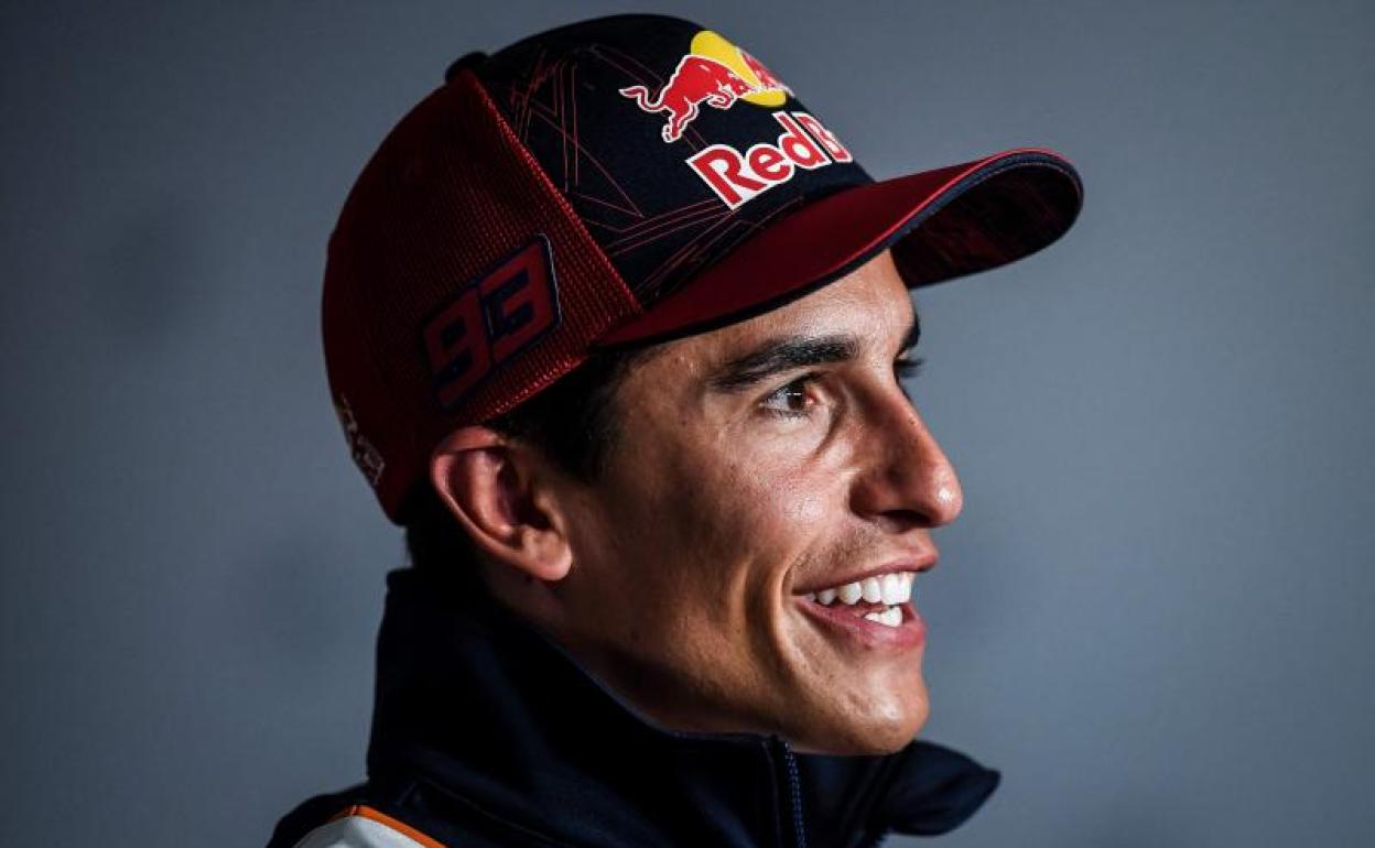 Marc Márquez, sonriente en el circuito de Portimao, en El Algarve. 