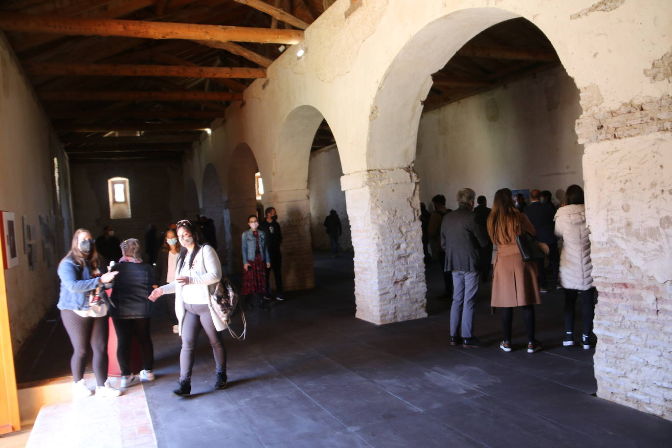 Vissita a las obras realizadas en la Panera del Monasterio de Sandoval. 