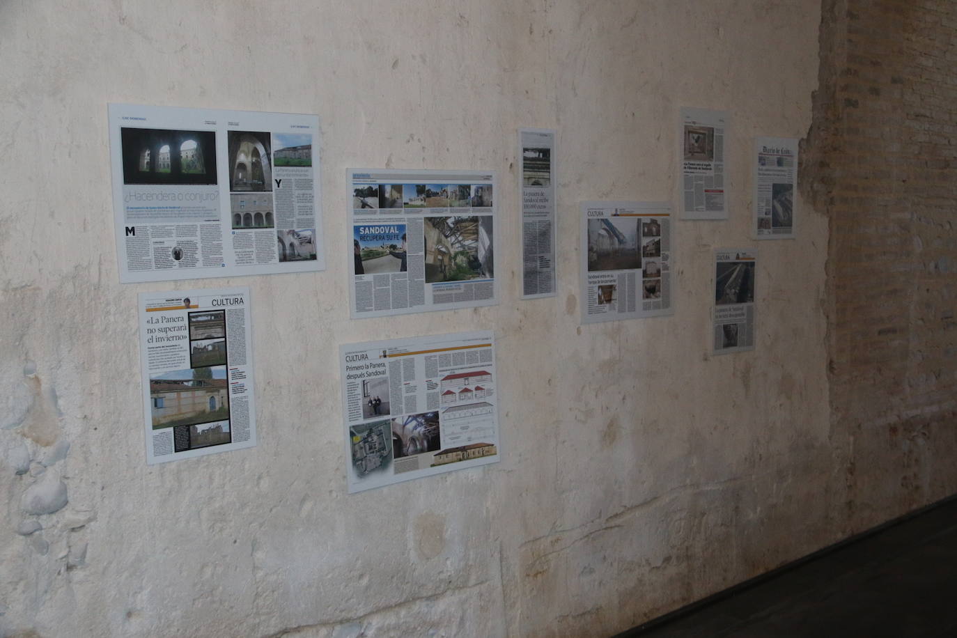 Vissita a las obras realizadas en la Panera del Monasterio de Sandoval. 