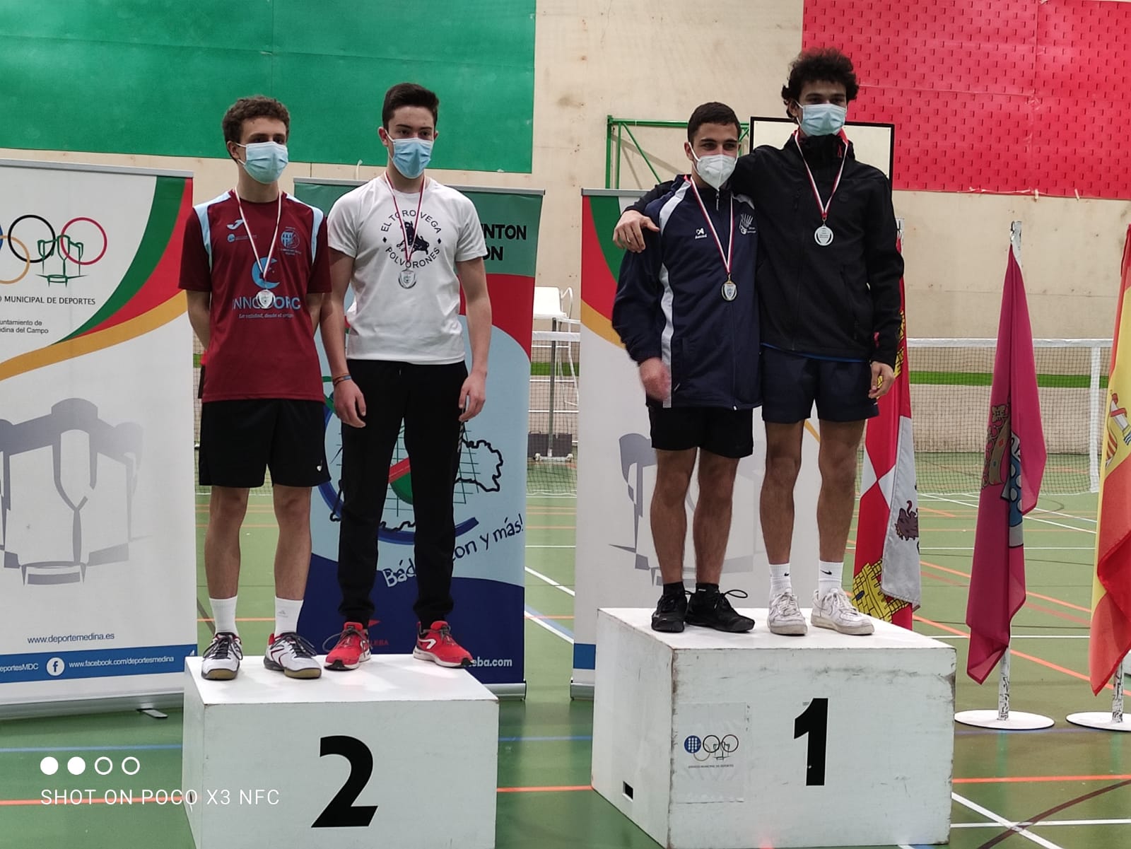 Podium de la categoría sub19.