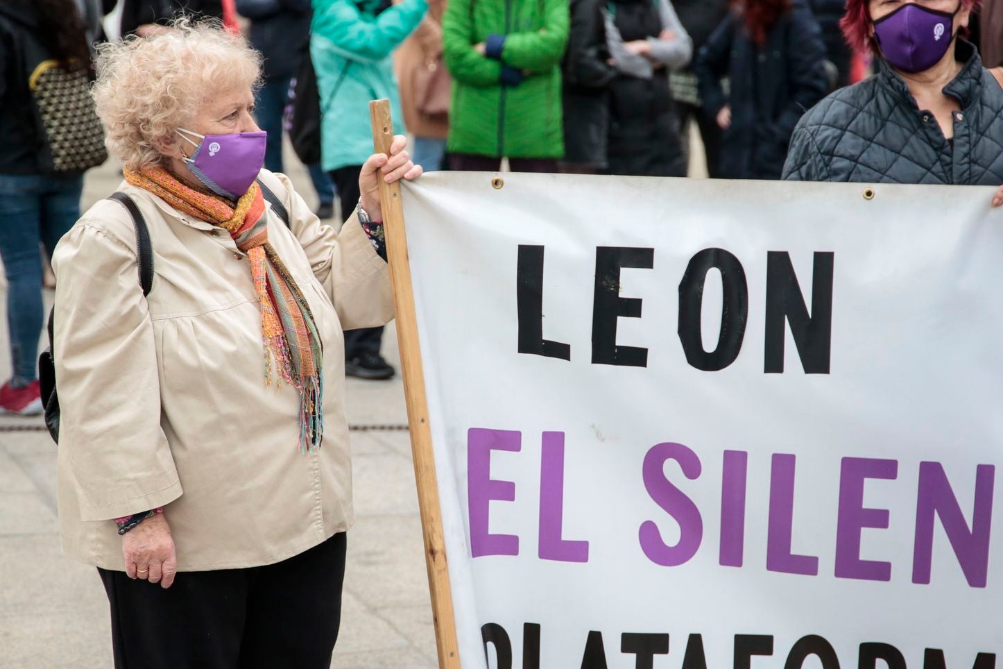 Concentración de 'Los Lunes sin Sol' en repulsa del último crimen machista.