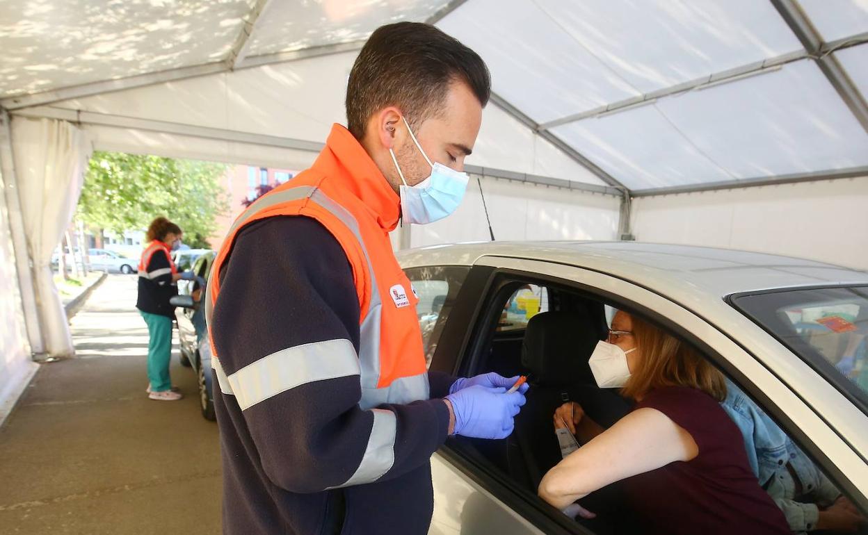 Vacunación masiva en Ponferrada este domingo.