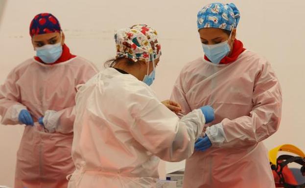 Enfermeras en el Hospital del Bierzo