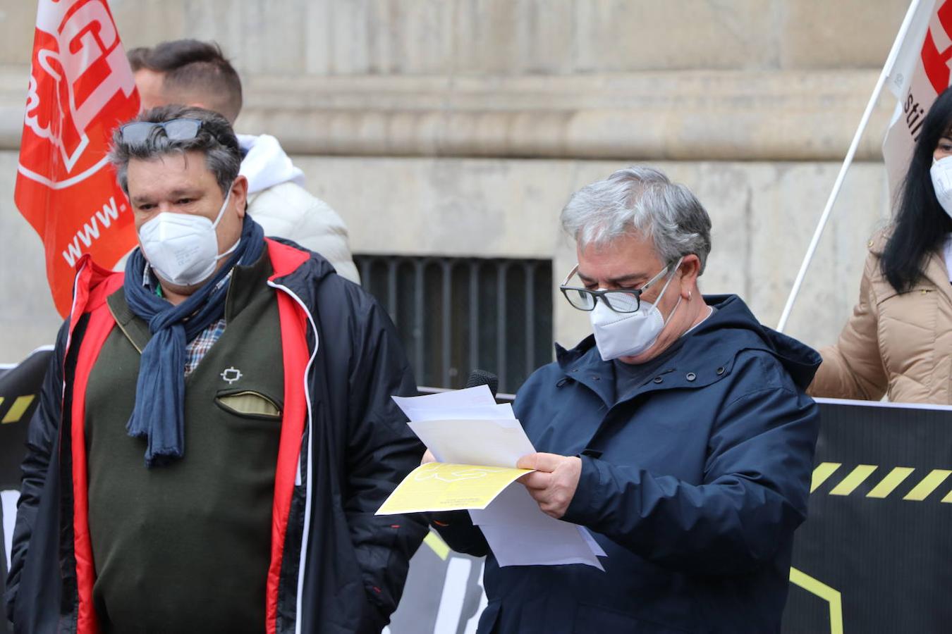 Los sindicatos mayoritarios reclaman mayor seguridad en los trabajos y denuncian que 12 leoneses perdieron la vida en su entorno laboral en 2020