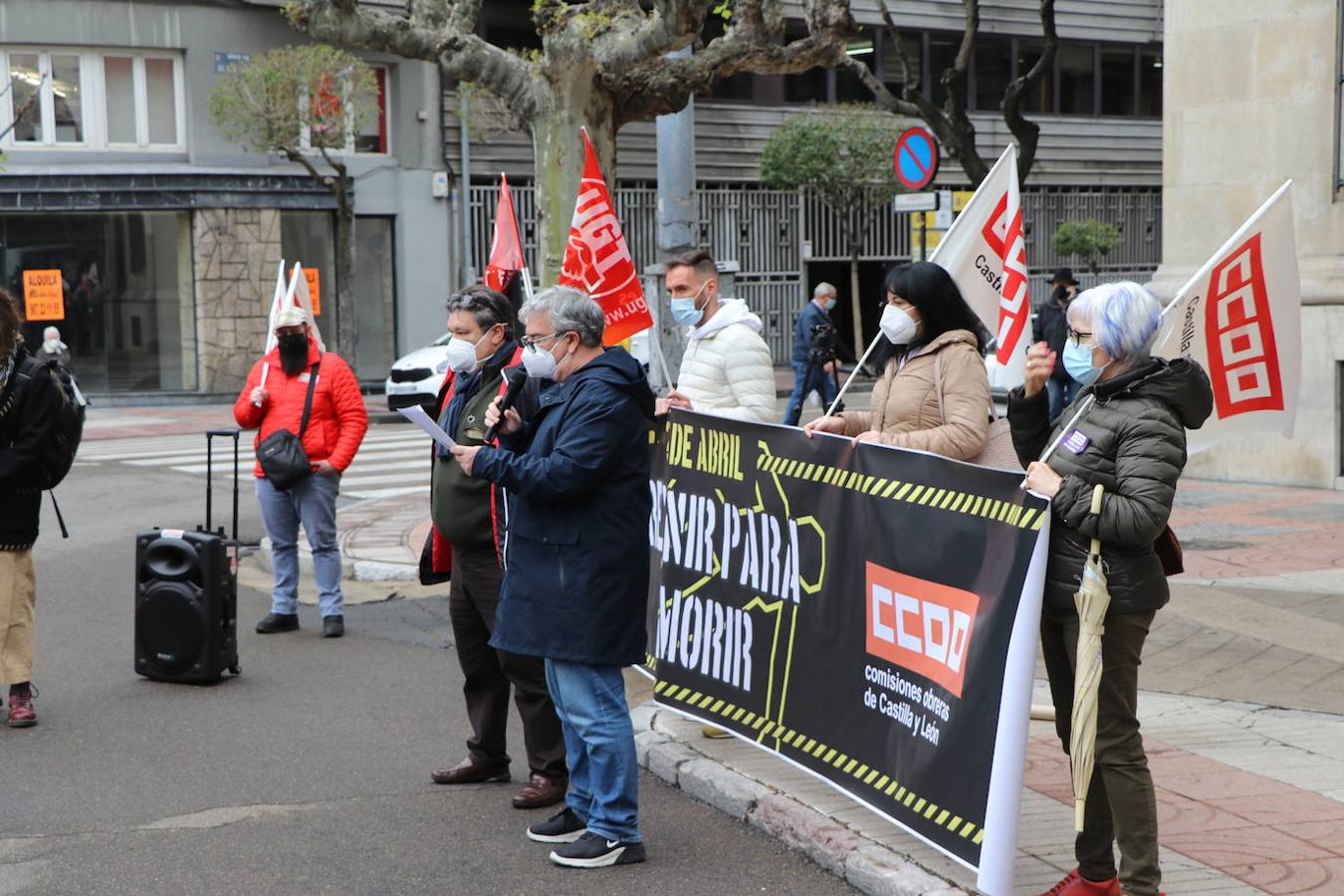 Los sindicatos mayoritarios reclaman mayor seguridad en los trabajos y denuncian que 12 leoneses perdieron la vida en su entorno laboral en 2020