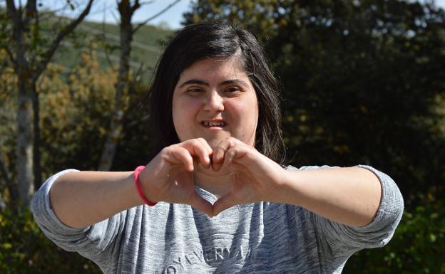 Begoña es la imagen del relanzamiento de la campaña de Asprona.