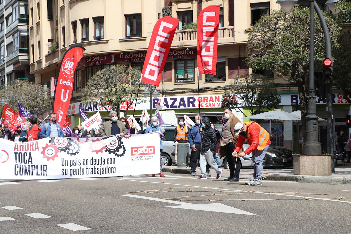 Movilizaciones del Primero de Mayo, Día Internacional del Trabajo, en León.