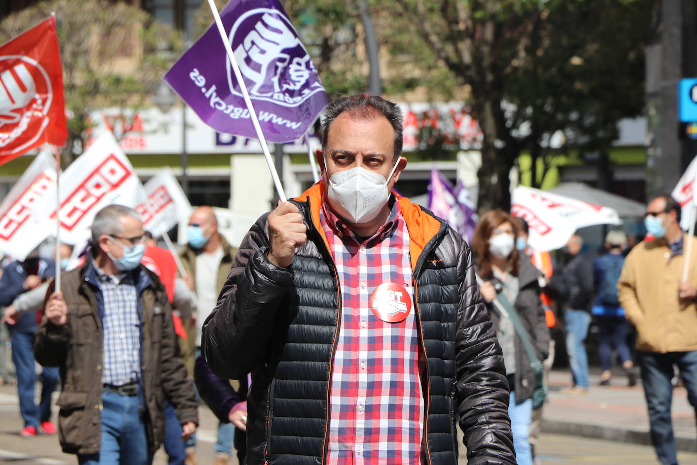 Movilizaciones del Primero de Mayo, Día Internacional del Trabajo, en León.