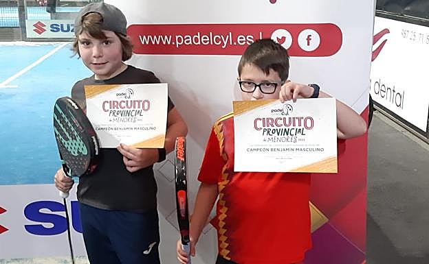 Oliver Alonso y Urko Ortega, campeones de la categoría benjamín.