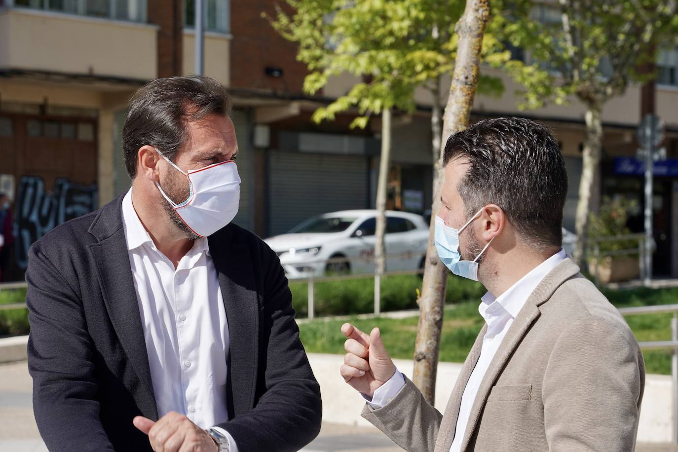 Fotos: El secretario general del PSCyL visita las obras del túnel de Andrómeda