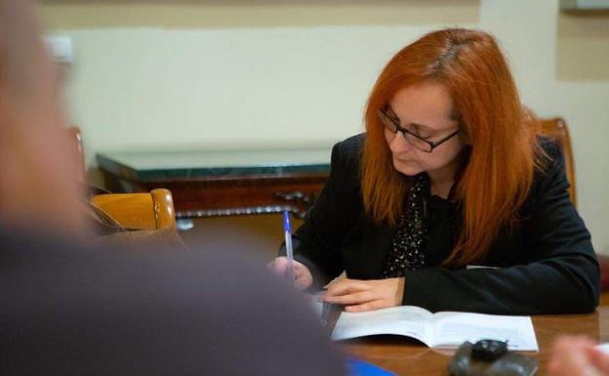 Carmen Franganillo, coordinadora local de IU León.