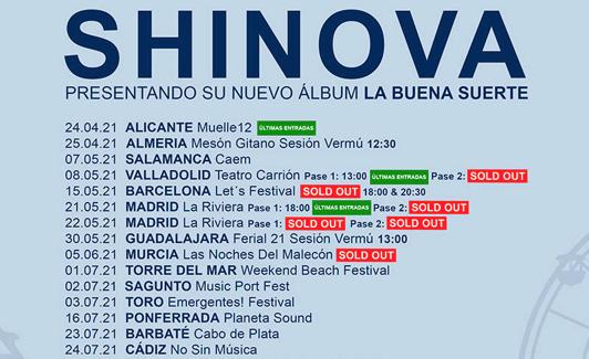 Cratel de la gira Shinova.