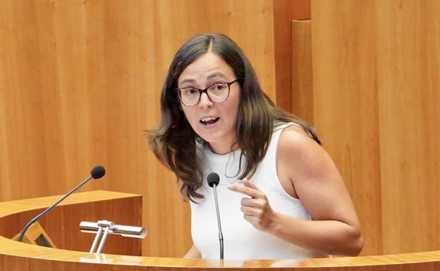 Laura Domínguez, procuradora de Podemos en las Cortes.