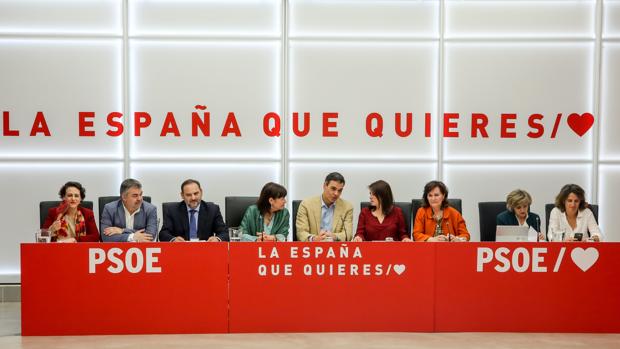 Imagen de archivo de una reunión de la Comisión Ejecutiva Federal del PSOE.