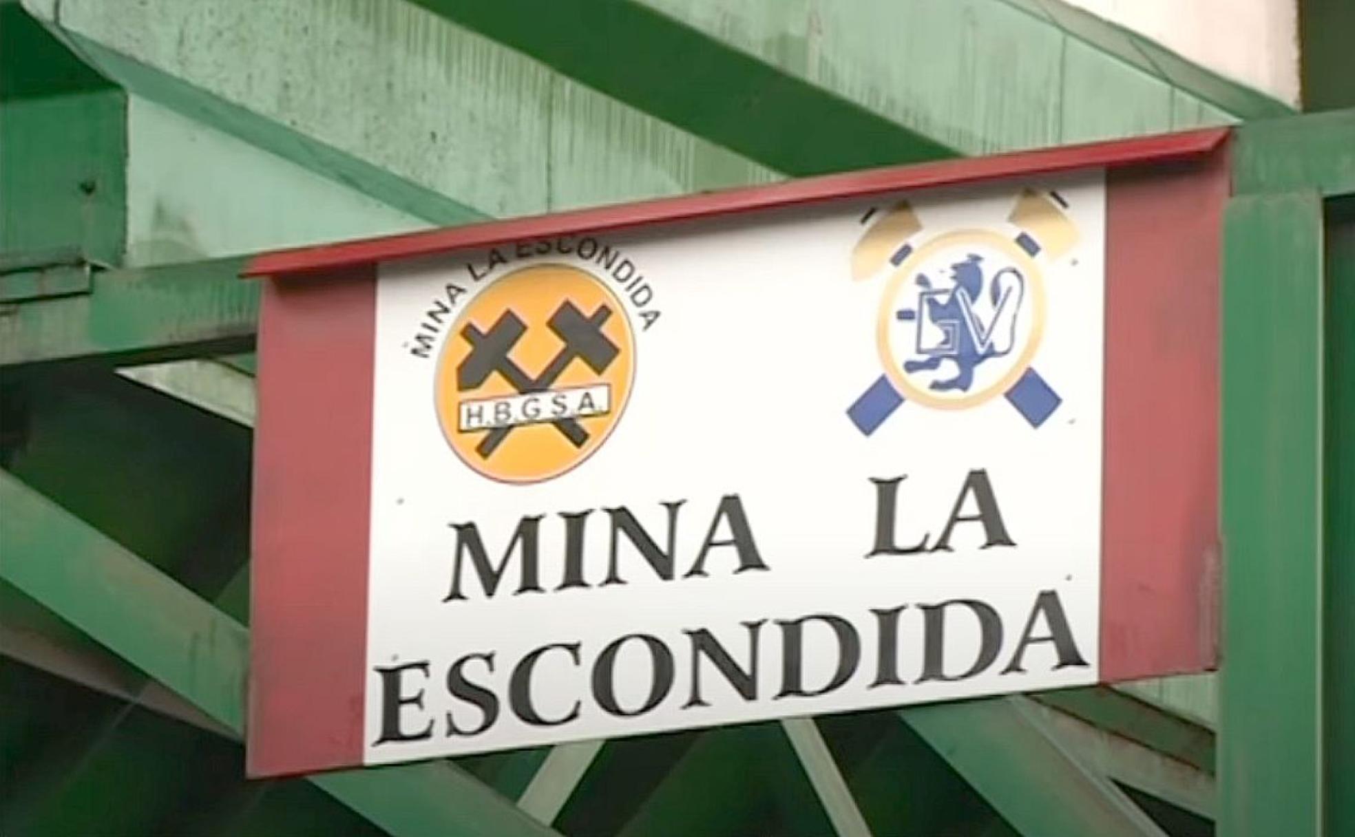 Imagen del cartel de 'La Escondida', la última mina en cerrar en Laciana, y que ahora quedará 'borrada' del mapa.