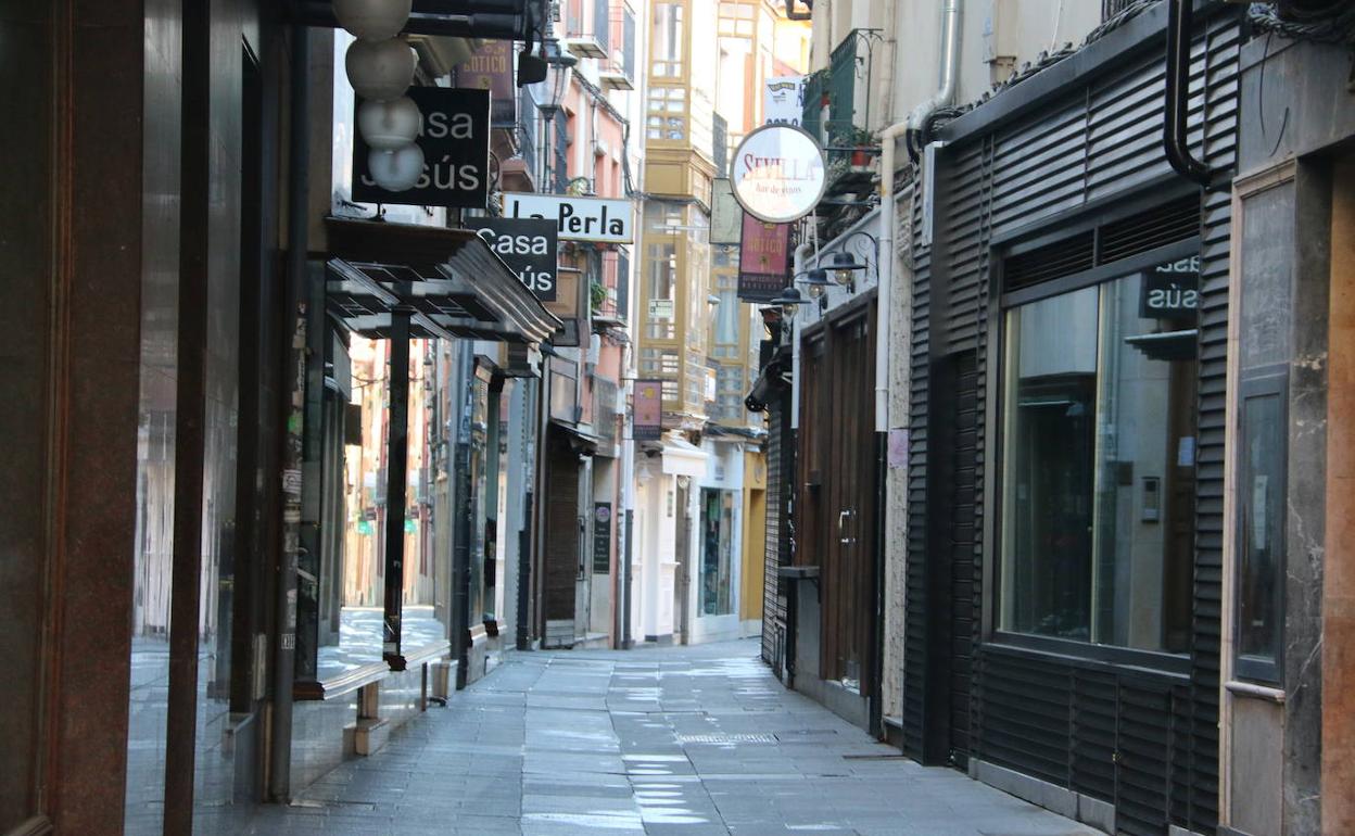 Calle La Rúa de León.