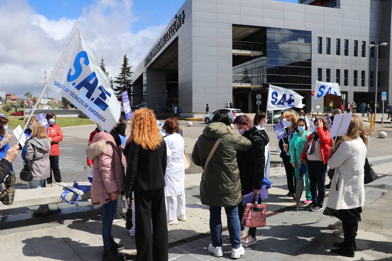 Los técnicos de enfemería leoneses reclaman que se les considere como parte del colectivo de enfermería.