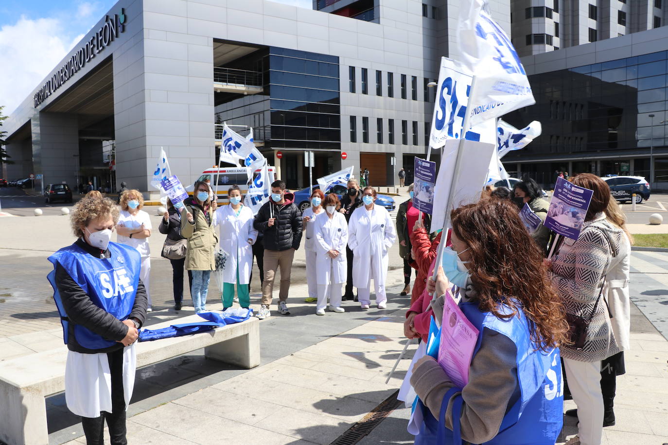 Los técnicos de enfemería leoneses reclaman que se les considere como parte del colectivo de enfermería.