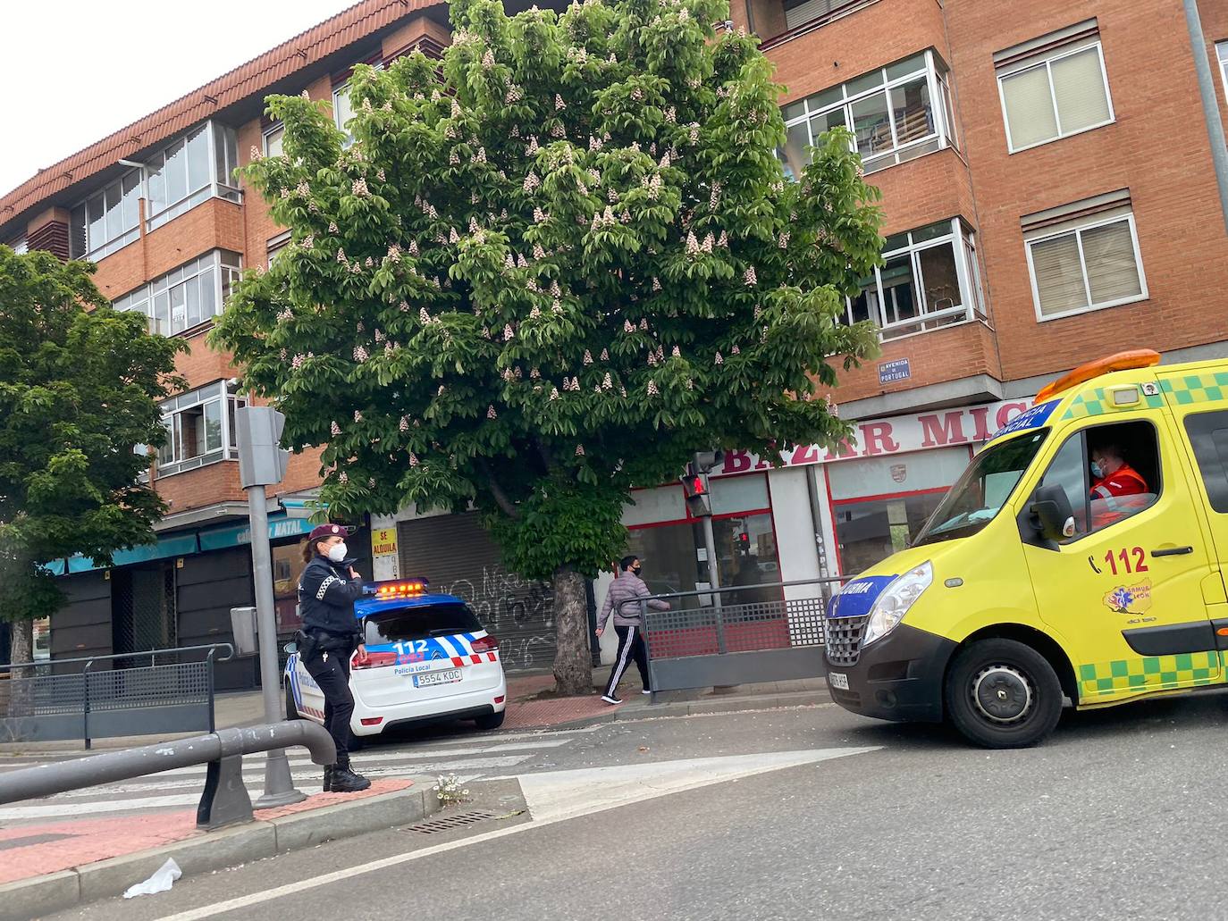 Fotos: Accidente en la rotonda de Michaisa en León