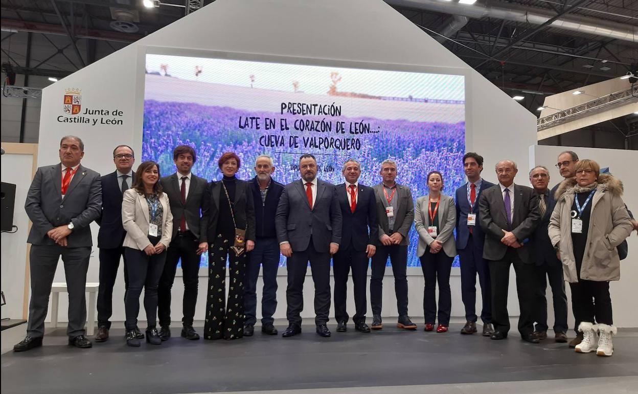 Presentación de la Cueva de Valporquero el año pasado en Fitur