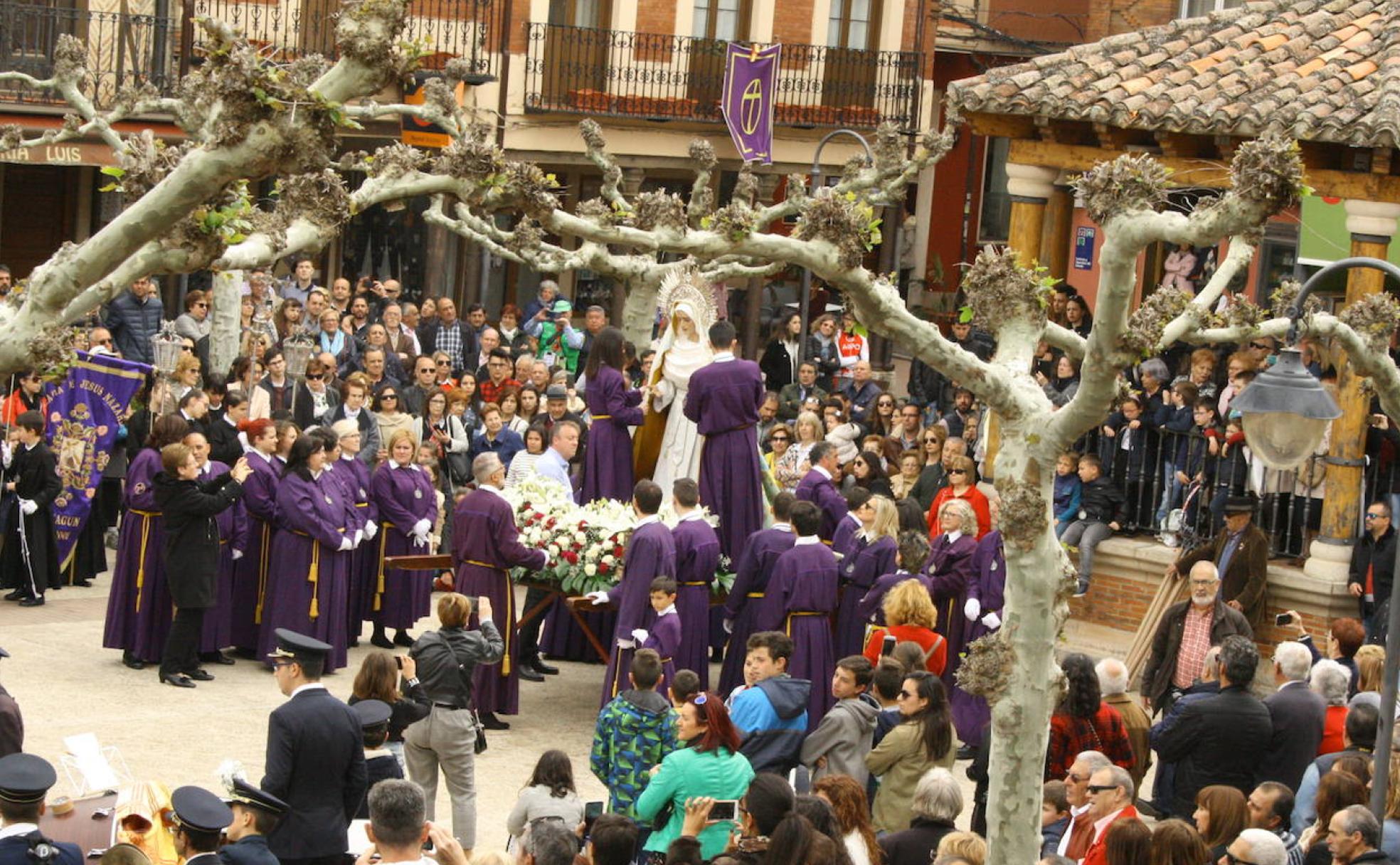 Procesión del Encuentro, una de las más significativas de la Semana Santa de Sahagún.