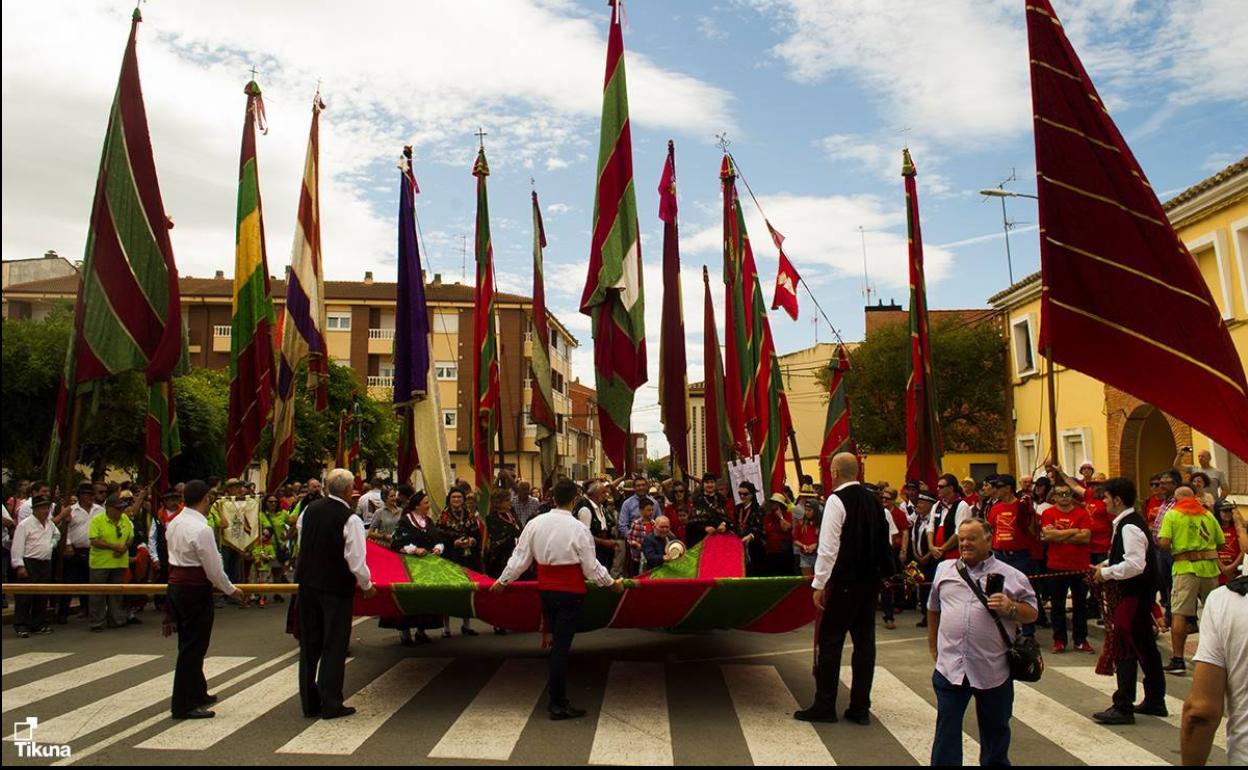 Encuentro de pendones celebrado en la localidad.