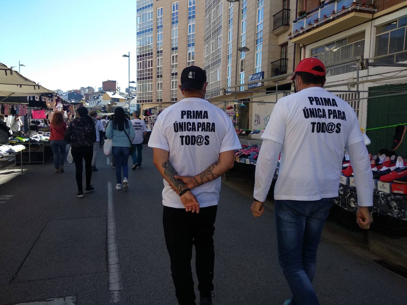 Marcha revindicativa de los trabajadores de Roldán.