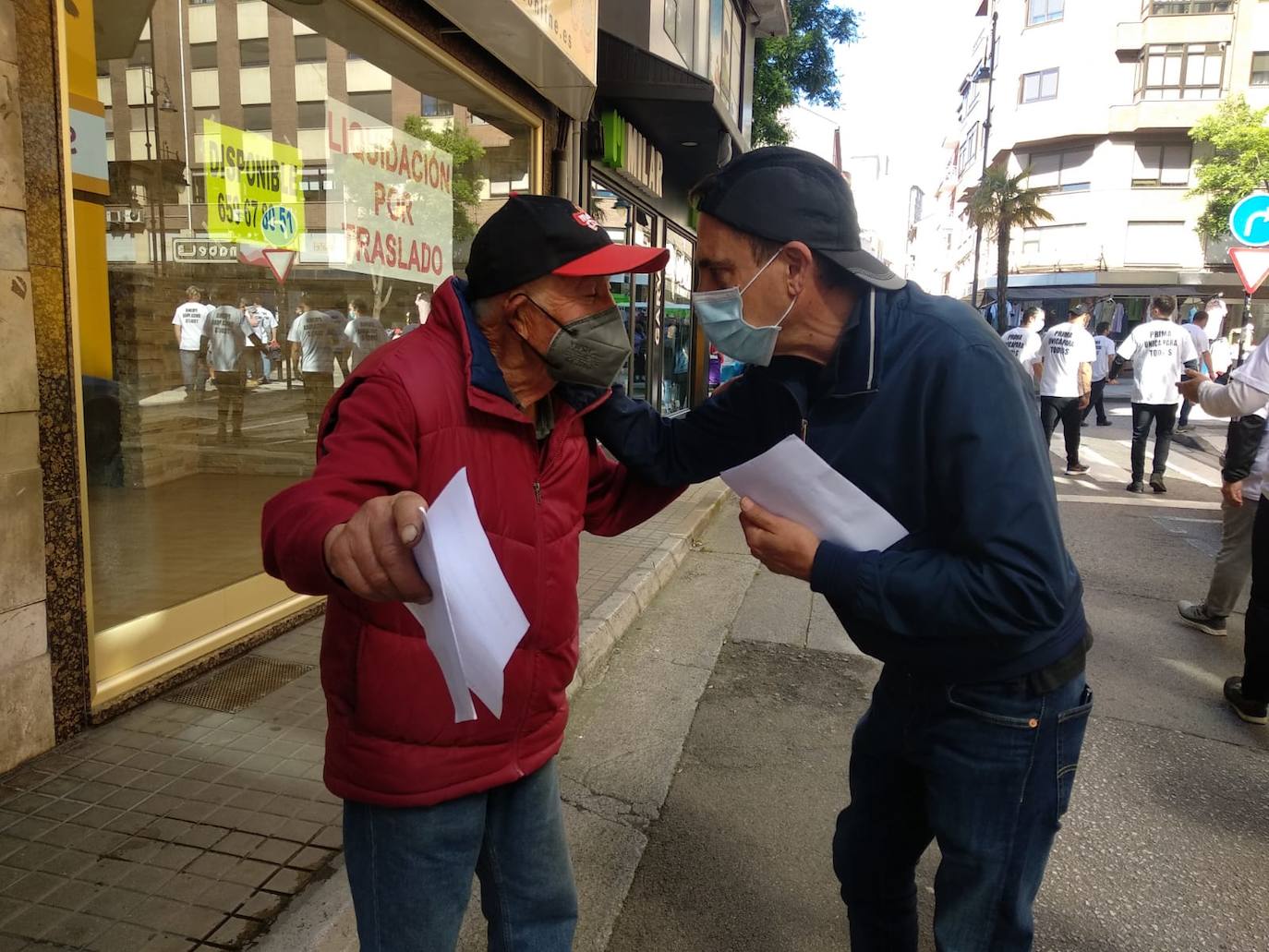 Marcha revindicativa de los trabajadores de Roldán.