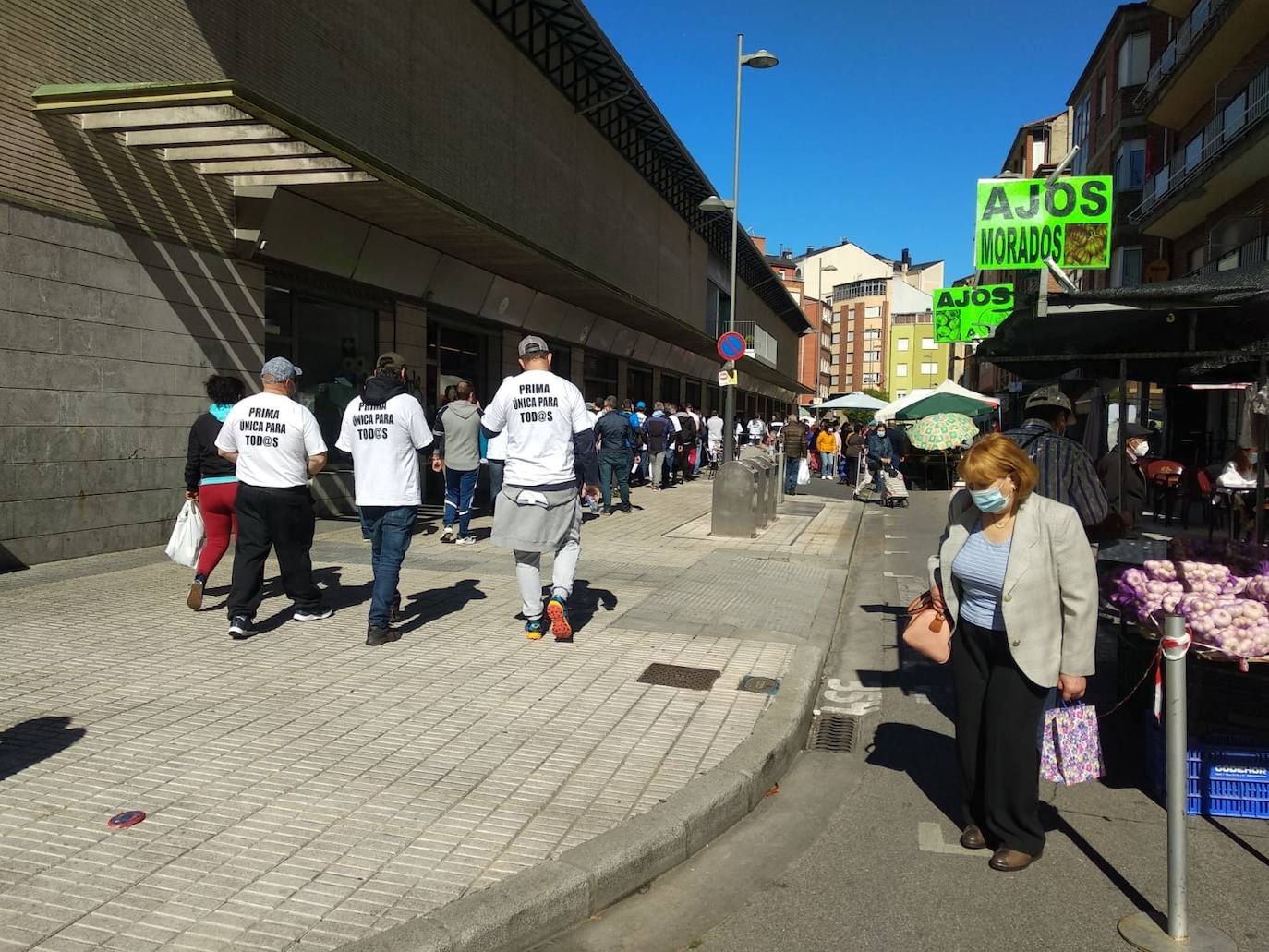 Marcha revindicativa de los trabajadores de Roldán.