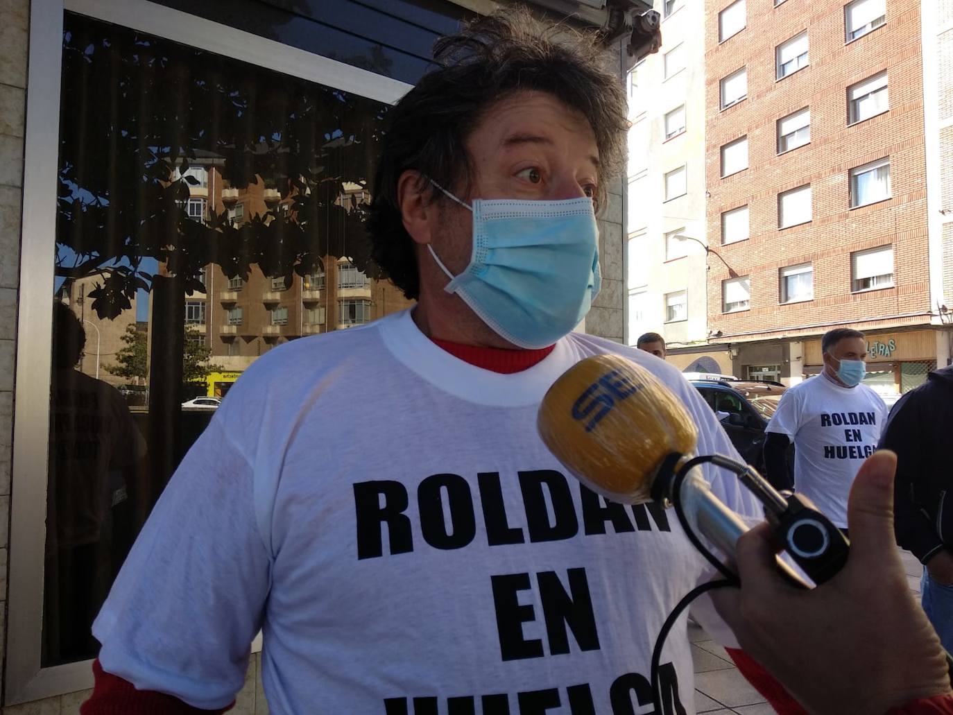Marcha revindicativa de los trabajadores de Roldán.