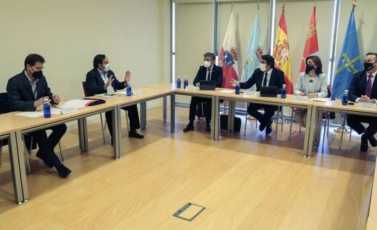 Un instante de la reunión mantenida entre CCAA y Asociaciones Agrarias. 