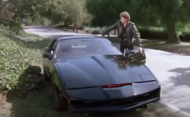 El coche fantástico en una escena de la serie