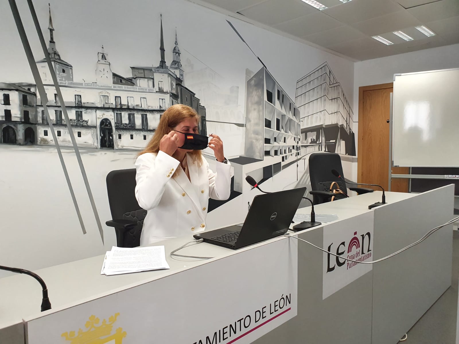 La concejala del Partido Popular en el Ayuntamiento de León, Margarita Torres.