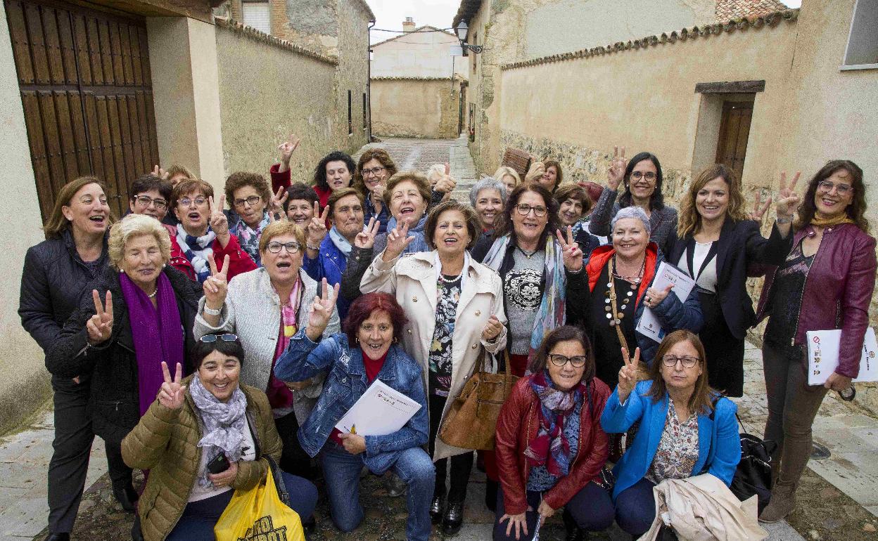 Celebración del Día Internacional de la Mujer Rural en Urueña, Valladolid. 