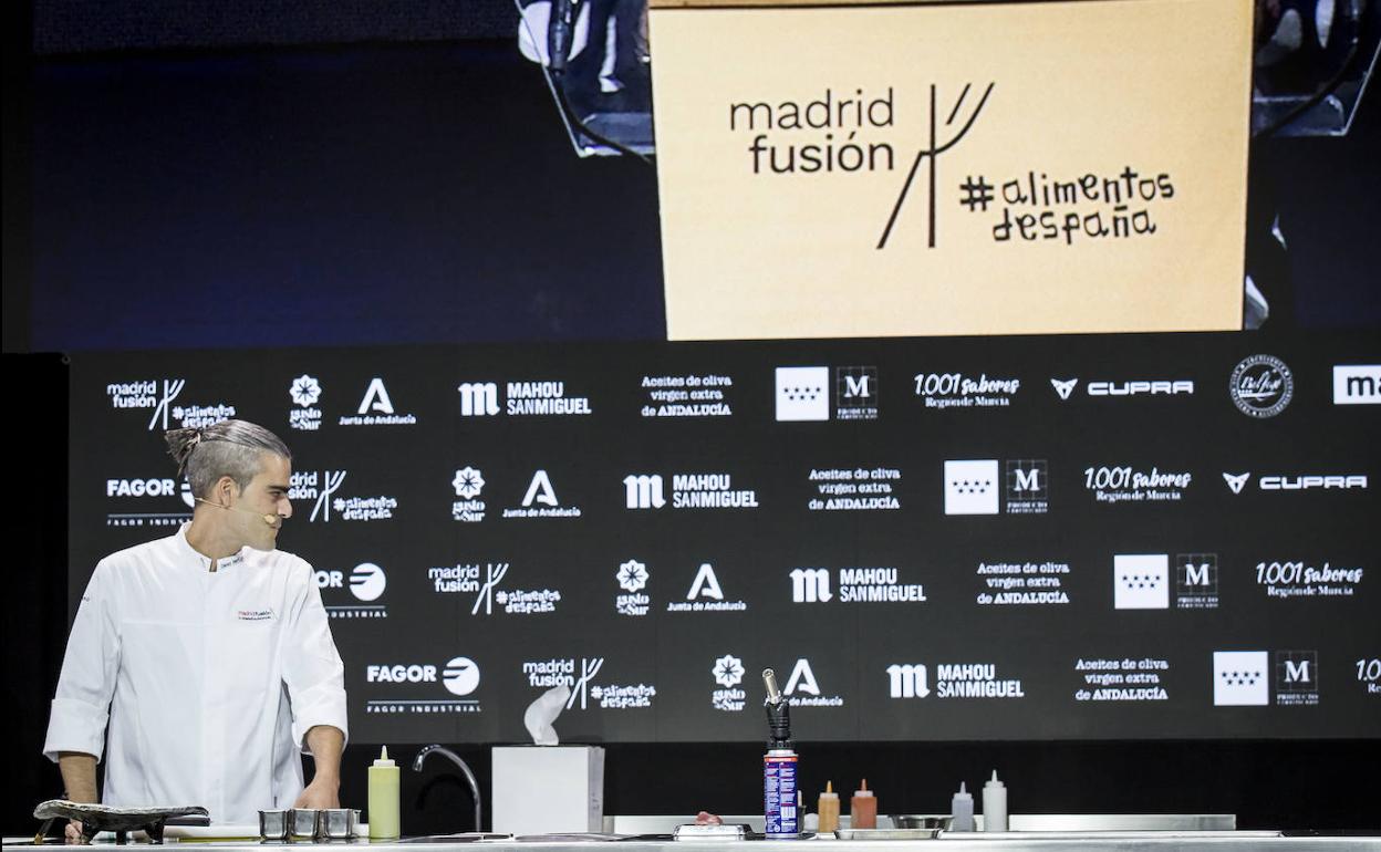 David Rivero, en su presentación en Madrid Fusión Alimentos de España. 