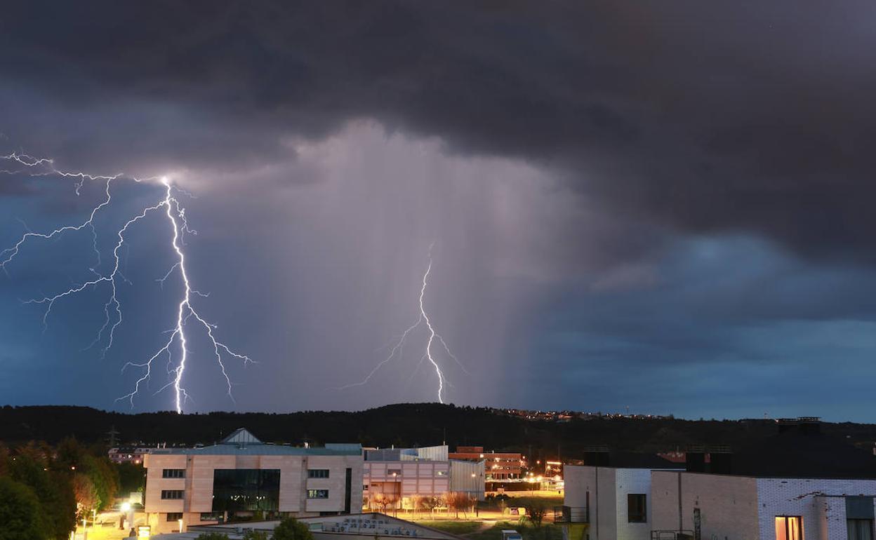 Tormentas en la provincia de León.