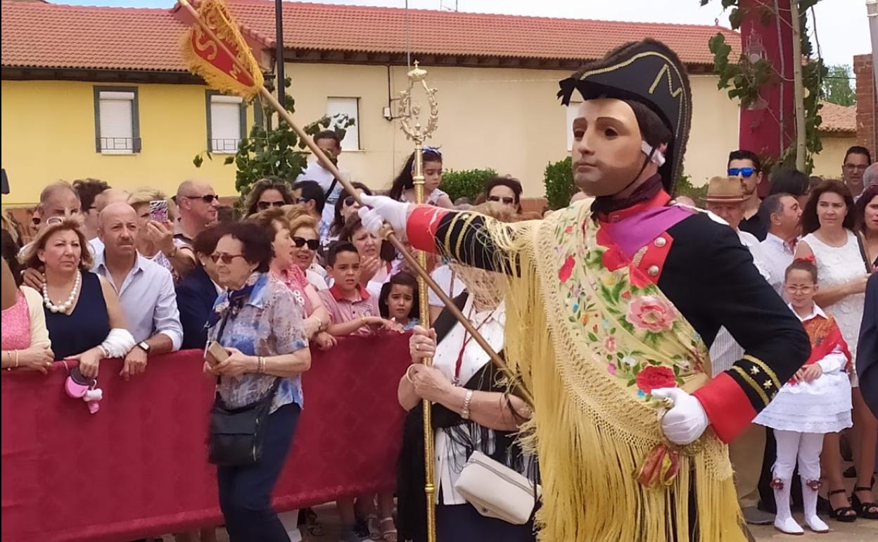 San Sebastián, protagonista del Corpus Christi de Laguna de Negrillos. 