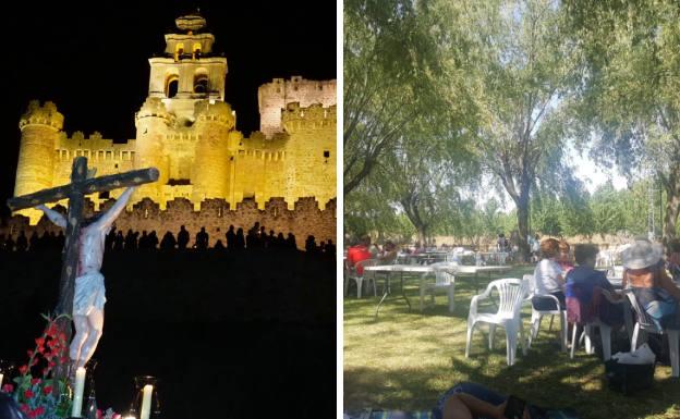 Procesión de la noche de velas, el Viernes Santo, y Fiesta de Santiago.